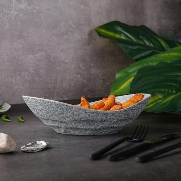 Салатник 410 мл 22,7*14,5 см h6,8 см Side Up Stone Untouched Taiga P.L. [1]