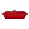 Террин для запекания 29*11*10,8 см 1л прямоуг. красный чугун ИНДУКЦИЯ LAVA