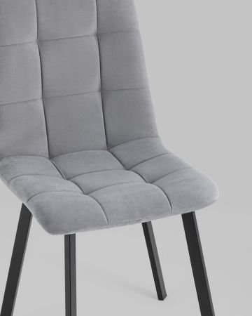Стул Oliver Square велюр серый