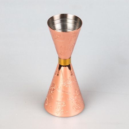 Джиггер 25/50 мл нерж. медь с рисунком B'Guys P.L.- Barbossa