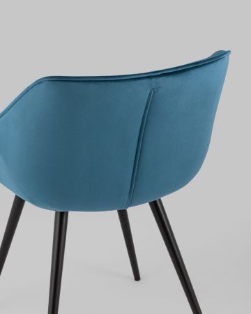 Стул Мэйсон велюр пыльно-синий