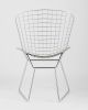 Стул обеденный Bertoia хромированный с белой подушкой