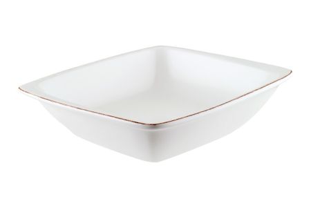 Салатник прямоуг. 190*170 мм. 650 мл. h=45 мм. Ретро коричневый край, форма Мув Bonna /1/12/1032/ ВДОХНОВЕНИЕ