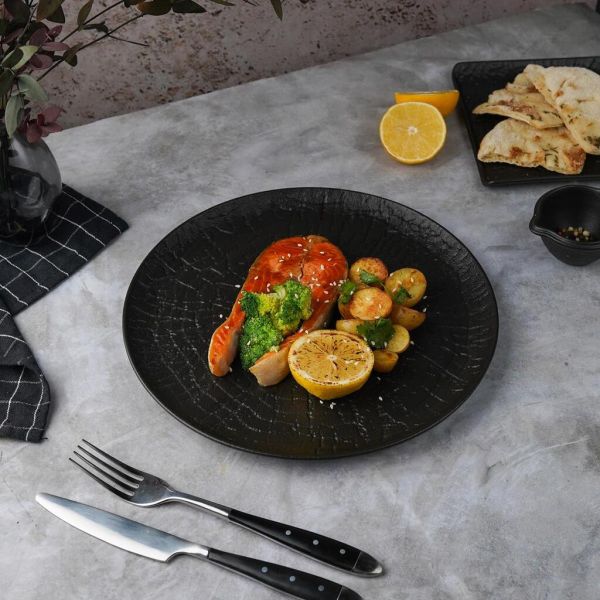 Тарелка d 27 см h2 см Black Raw Wood P.L. Proff Cuisine [3]