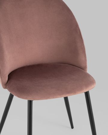 Стул Lilly велюр пыльно-розовый