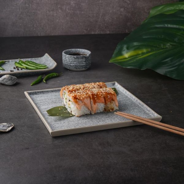 Тарелка 20*20 см h1,2 см квадратная Stone Untouched Taiga P.L. Proff Cuisine [1]