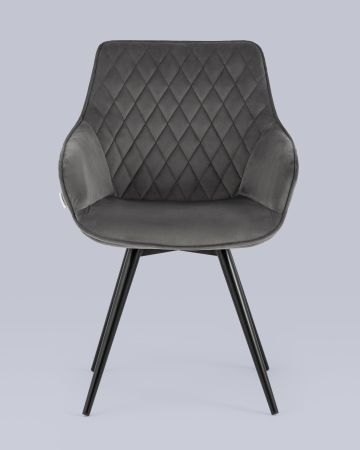 Стул вращающийся Сеул велюр темно-серый