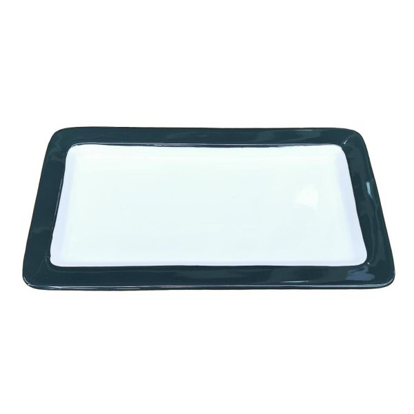 Гастроемкость 1/3 h20 мм фарфор 325*176*20 мм 0,9 л зеленая/белая P.L. Proff Cuisine