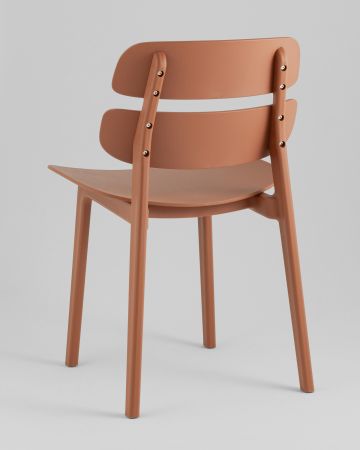 Стул обеденный Tony пластик коричневый