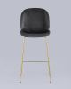 Стул барный Beetle со спинкой серый