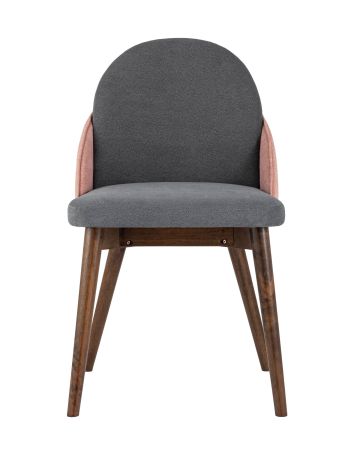 Стул HELGA темно-серый/коралловый 2 шт.