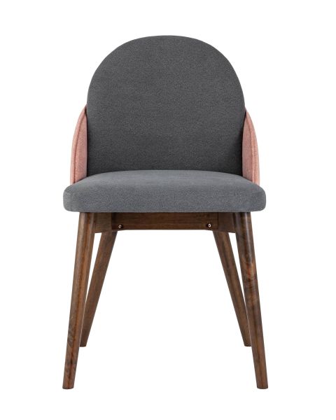 Стул HELGA темно-серый/коралловый 2 шт.