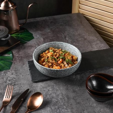 Салатник 800 мл d 17 см h6 см глазурь Glossy Stone Untouched Taiga P.L. Proff Cuisine [1]