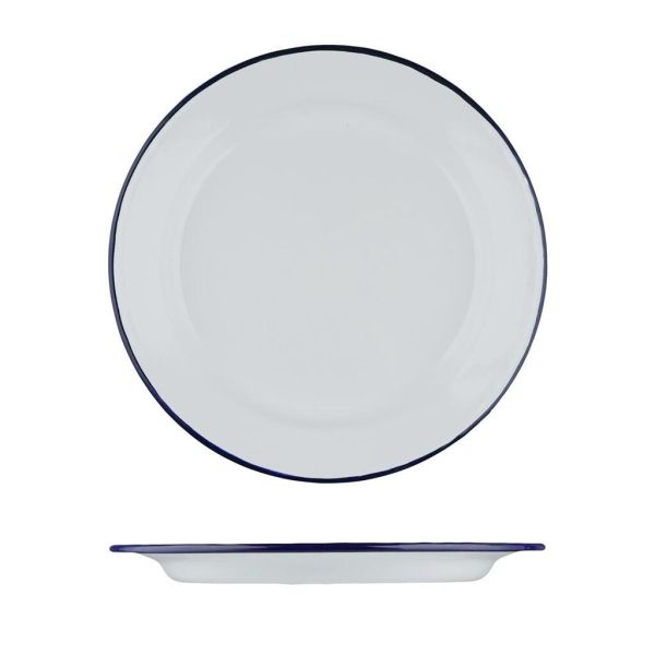 Тарелка d 26 см h2,3 см Blue Rim эмалированая сталь SUNNEX [1]