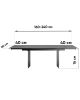 Стол обеденный Селин раскладной 160-240*90 керамика темная