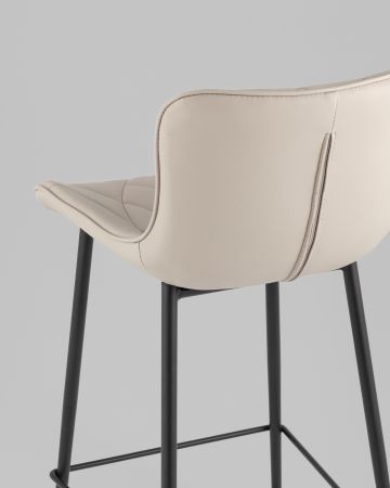 Стул полубарный Vault экокожа серый