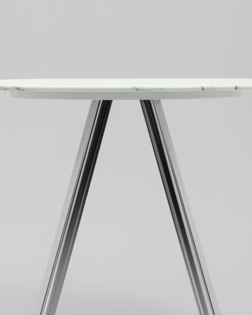 Стол обеденный Хьюстон D100 белый стеклянный