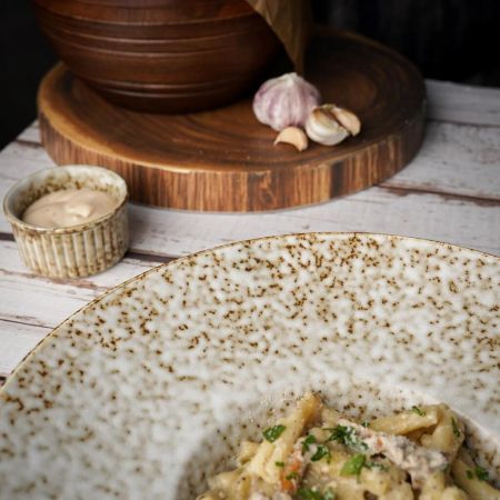 Тарелка глубокая 250 мл d 26,5 см h6,5 см для пасты/супа Brown Spider Silk P.L. Proff Cuisine [2]