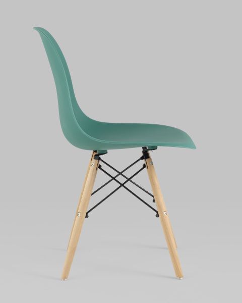 Стул Eames Style DSW серо-зеленый