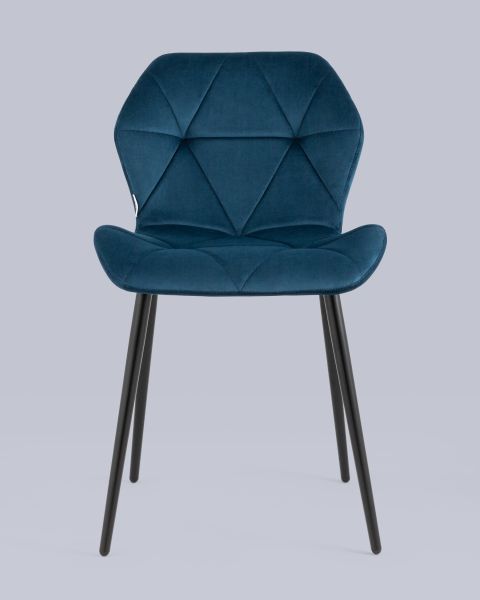Стул Эдвин велюр синий