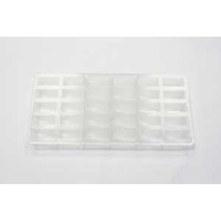 Форма для шоколада "Прямоугольник ребристый" 30 ячеек 37*17*17 мм, поликарбонат, P.L. Pr