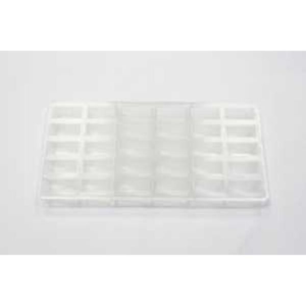 Форма для шоколада "Прямоугольник ребристый" 30 ячеек 37*17*17 мм, поликарбонат, P.L. Pr