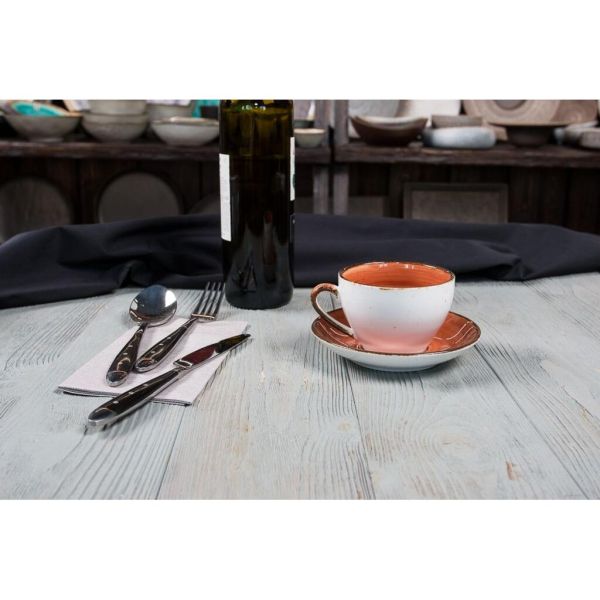 Чайная пара 220 мл d 9 см h6,4 см Brown Shore Fusion P.L. Proff Cuisine [4]