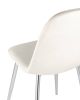 Стул Валенсия велюр кремовый хромированные ножки