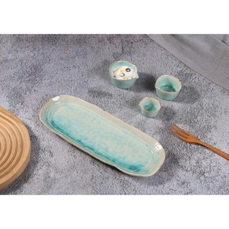 Блюдо овальное 32,5*12,5 см h2,5 см Sea Blue Frutti di Mare P.L. [1]