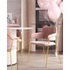 Стул Полин велюр розовый