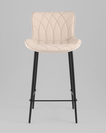 Стул полубарный Vault экокожа светло-серый