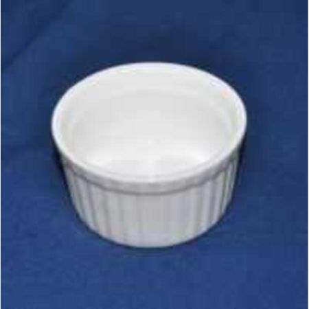 Соусник 110 мл 7,6 см h4,2 см круглый Рамекин рельефный белый фарфор P.L. Proff Cuisine [6]