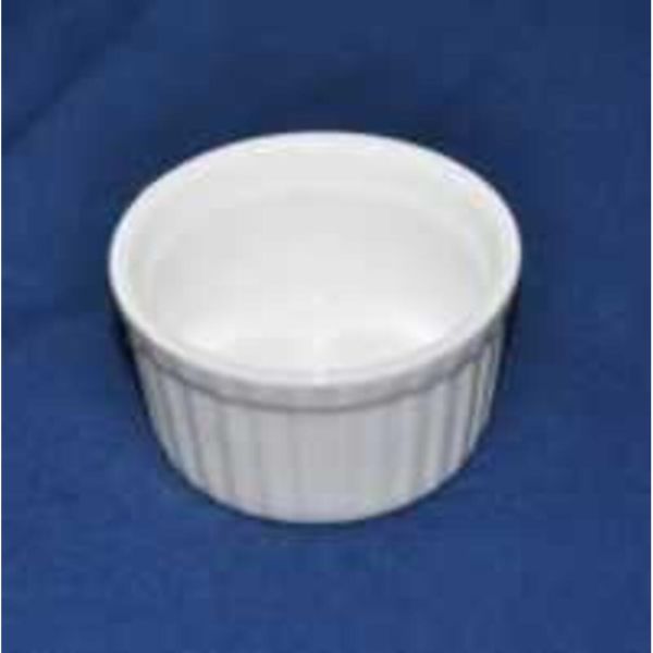 Соусник 110 мл 7,6 см h4,2 см круглый Рамекин рельефный белый фарфор P.L. Proff Cuisine [6]