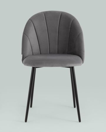 Стул Логан NEW велюр серый