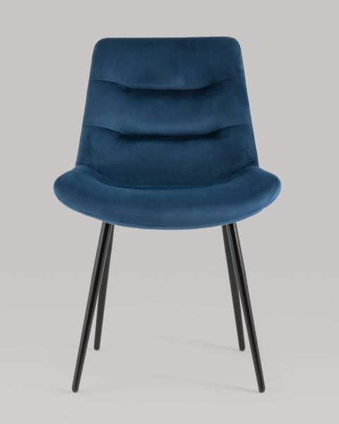 Стул Остин велюр пыльно-синий