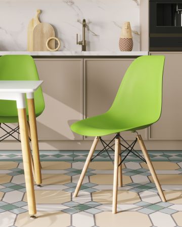Стул Eames Style DSW зеленый