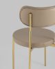 Стул Барбара экокожа бежевая золотые ножки