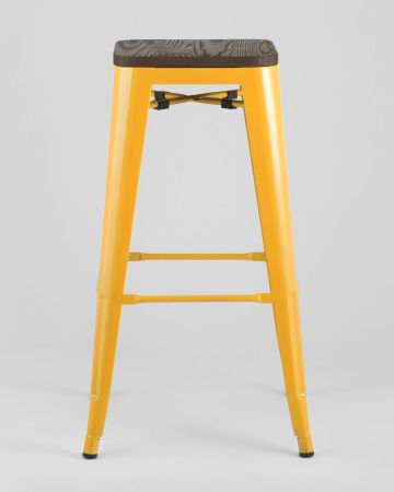 Стул барный TOLIX WOOD желтый