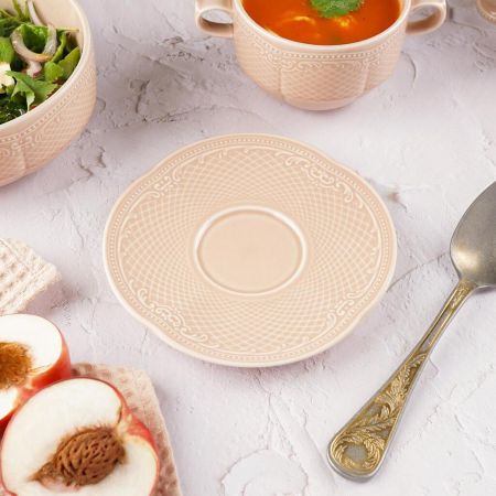 Бульонная пара 390 мл d 10,3 см h7 см Aristocrat Peach Tea Stackable Noble [1]