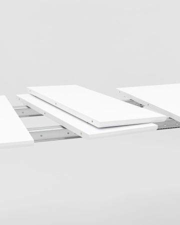 Стол обеденный Берген раскладной 160-190-220*90 белый