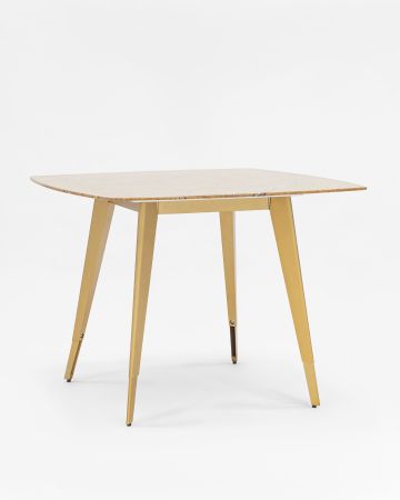 Стол обеденный Ричмонд 100*100 охра стеклянный