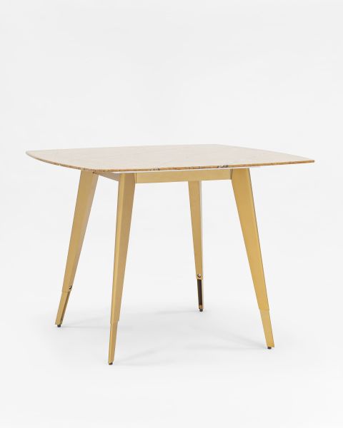 Стол обеденный Ричмонд 100*100 охра стеклянный