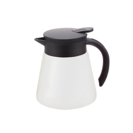 Кофейник-термос 0,6 л d 11,8 см h15,5 см белый нерж. SUNNEX