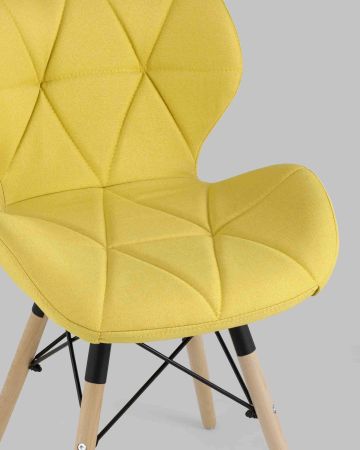 Стул Бон рогожка желтый