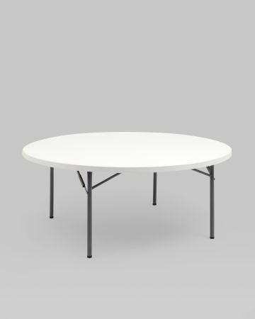 Стол круглый складной пластиковый Кейт 180