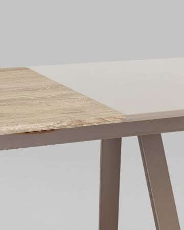 Стол обеденный Детройт раскладной 120-160*80 бежевый