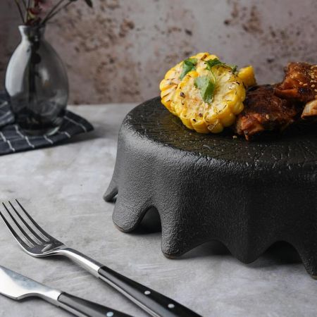 Блюдо круглое для подачи d 25 см h6,5 см Black Raw Wood P.L. Proff Cuisine [6]