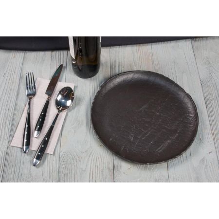 Тарелка d 26 см Uneven Side Black Raw Stellar P.L. Proff Cuisine [3]