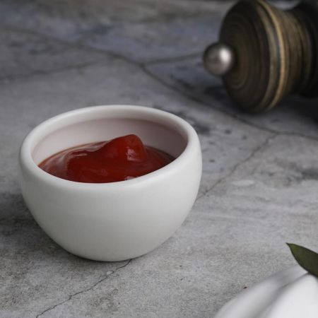 Соусник  35 мл d 5,3 см h3,5/3 см круглый белый фарфор P.L. Proff Cuisine [20]