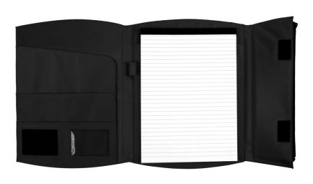 Папка для конференций  чёрная, микрофибер